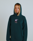 Hoodie Ignorant Elephant Dark Green