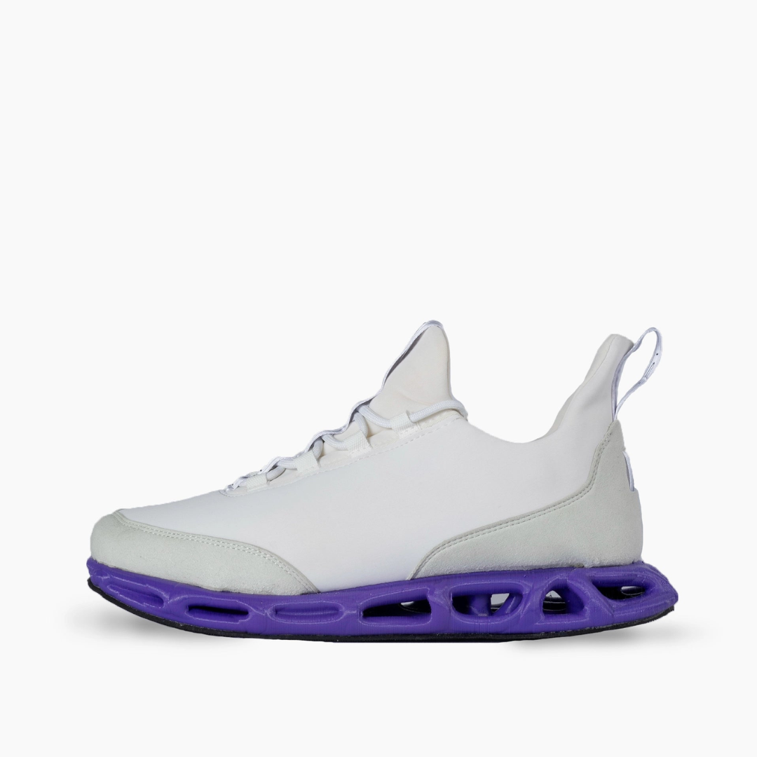 Bone 2.0. white purple sole