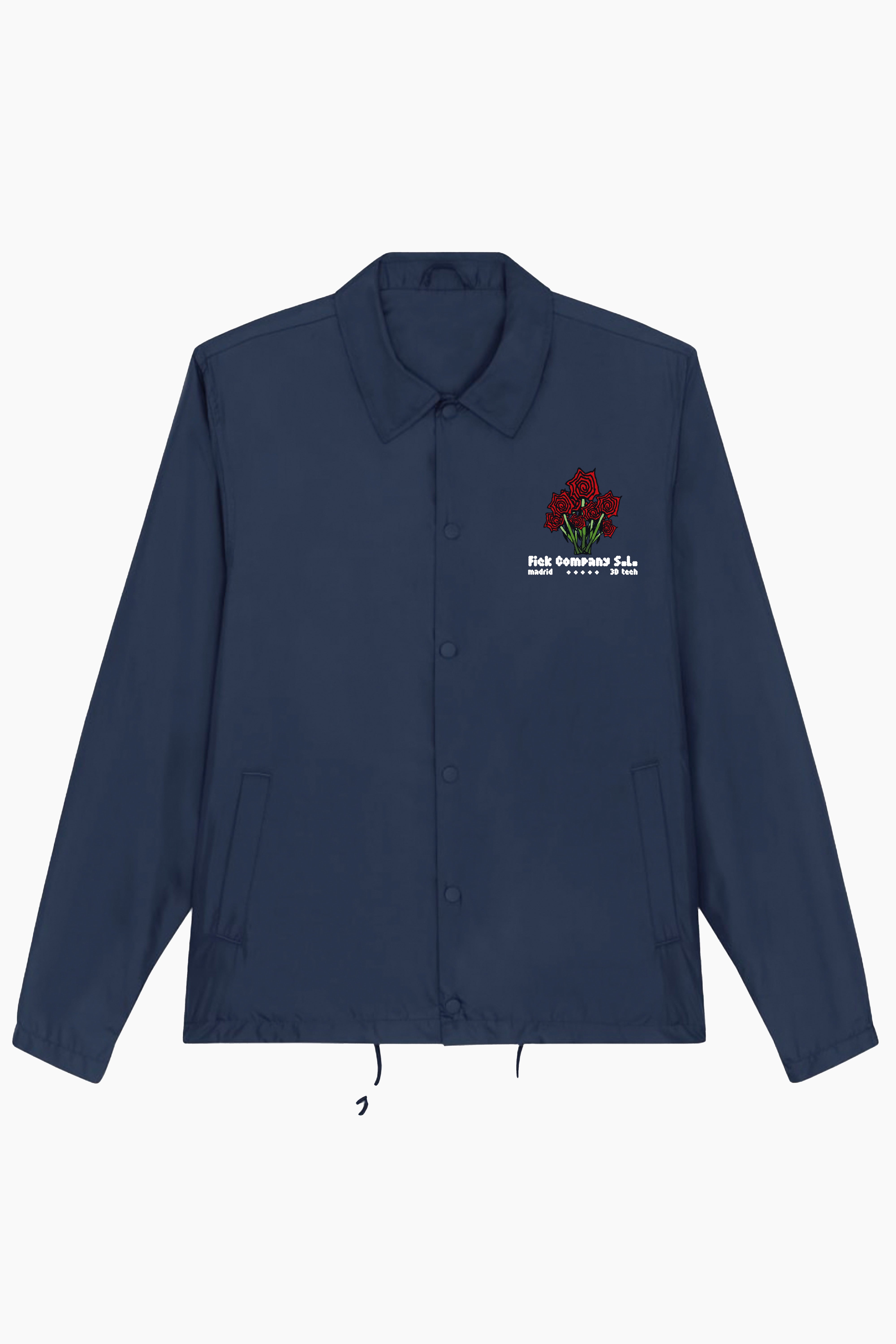 Roses Coach Jacket Blue