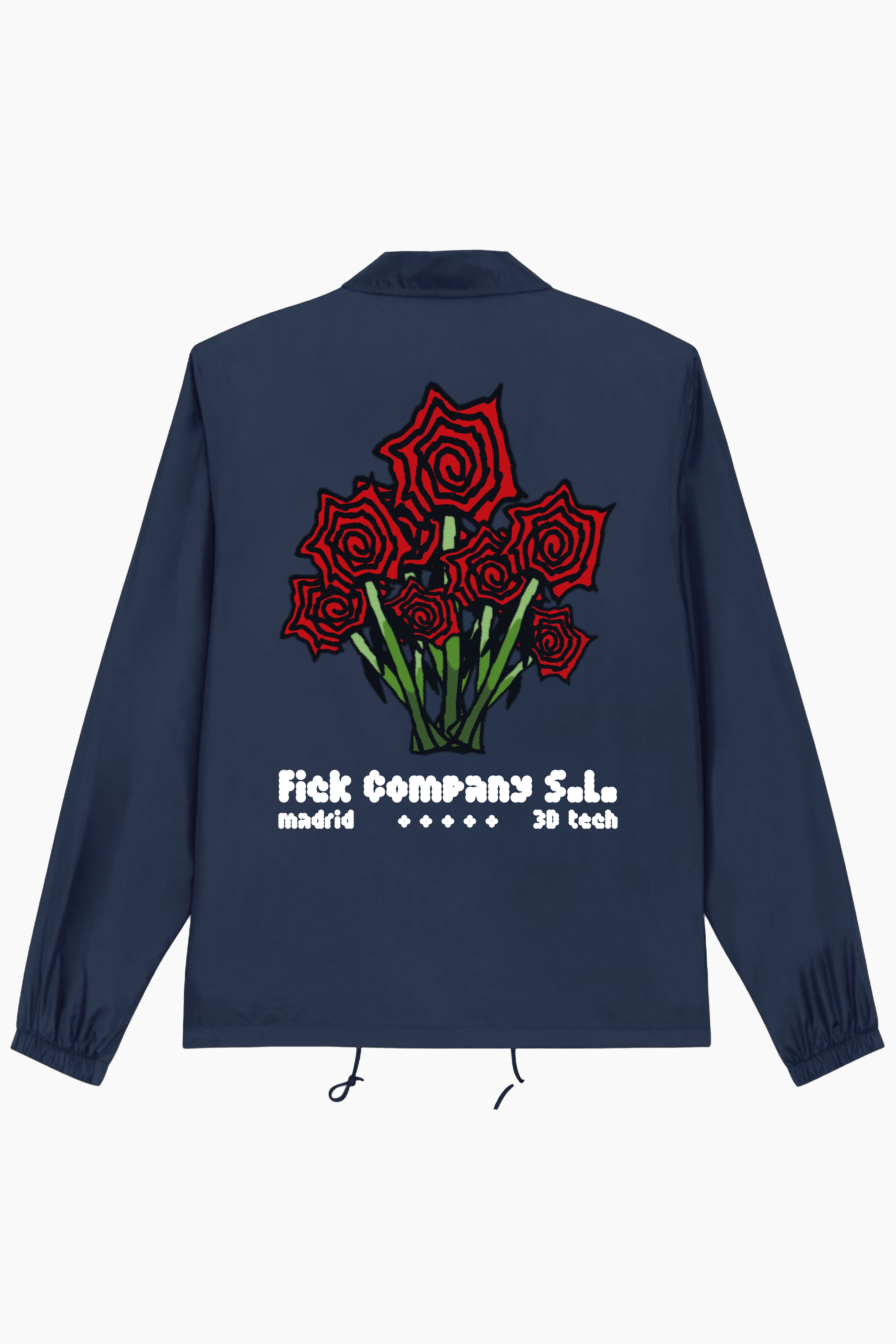 Roses Coach Jacket Blue