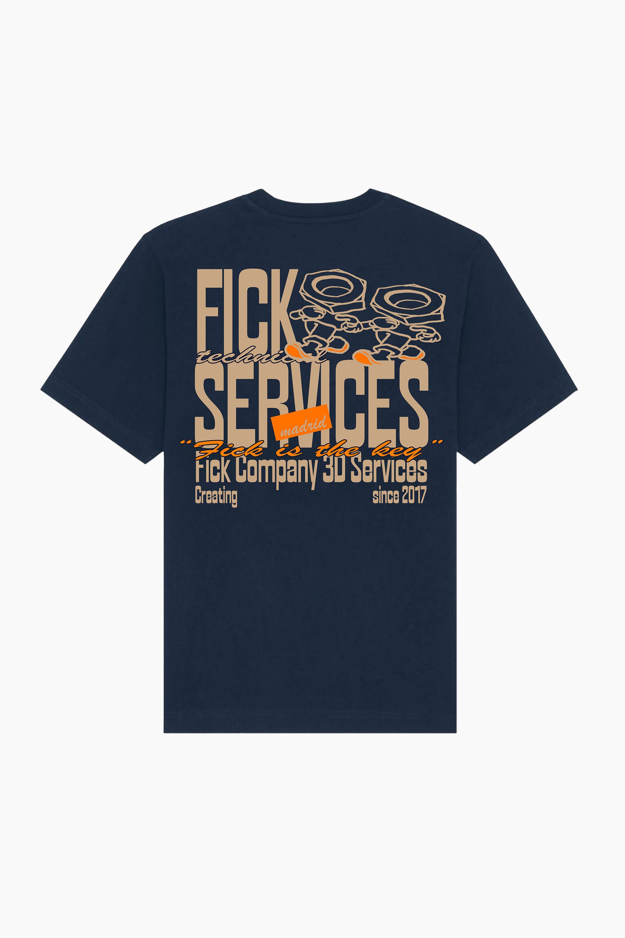 Camiseta Fick Service Navy