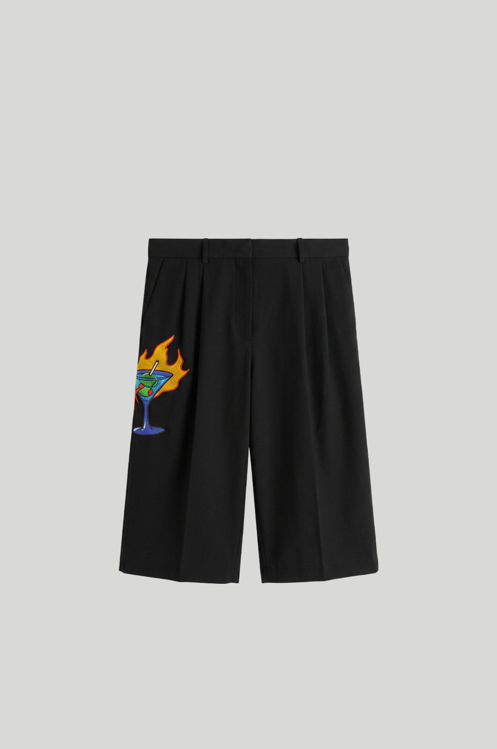Short Burning Martini Trousers Black Pants
