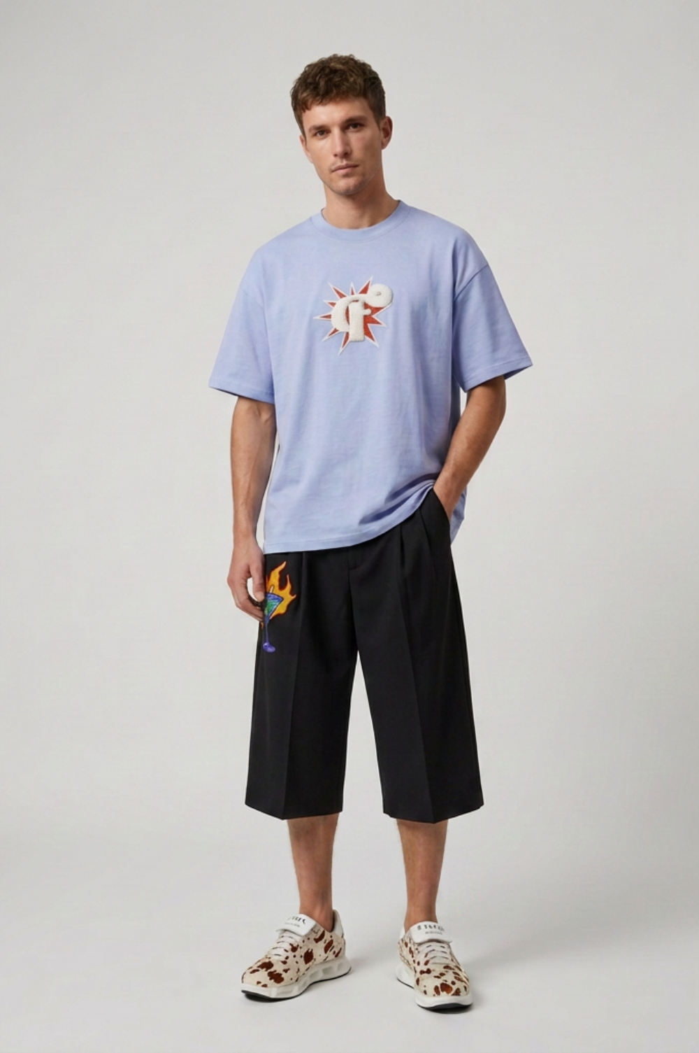 Short Burning Martini Trousers Black Pants