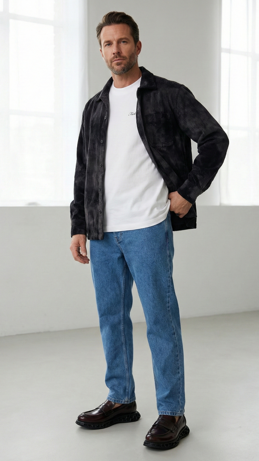 Mocasín Kepler Antik Sirach Leather Loafer - Bee System Black Sole